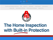 Tablet Screenshot of homeinspectionfriscotx.com